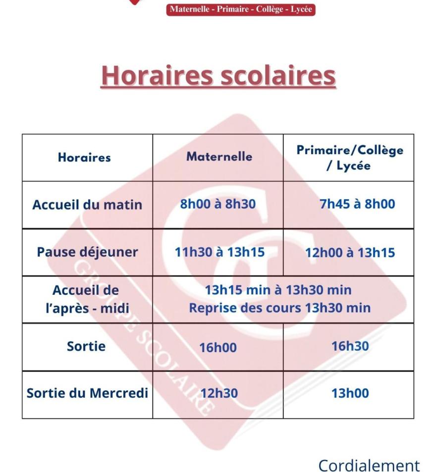 Horaire